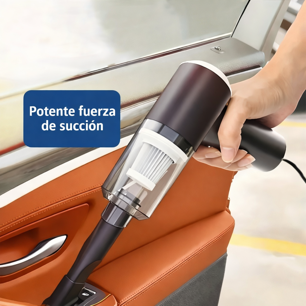 ✨ Aspiradora Portátil para Carro Turbo 12V ✨
