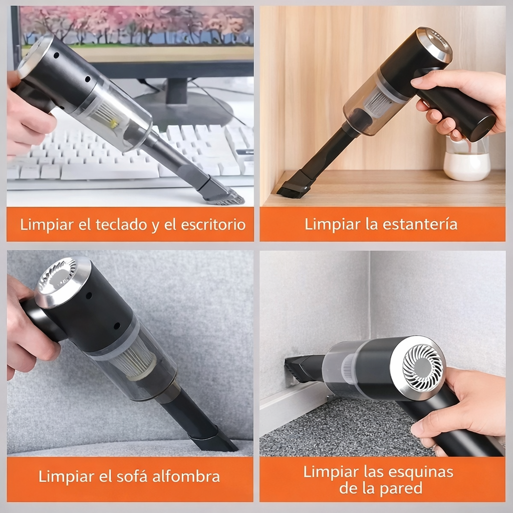 ✨ Aspiradora Portátil para Carro Turbo 12V ✨